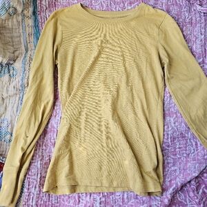 Size S Yellow Mossimo Long Sleeve Tee